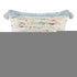 20" X 20" Blue and Off White Abstract Cotton Pillow