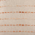 20" X 20" Coral And Ivory 100% Cotton Striped Zippered Pillow