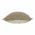 20" X 20" Tan And Ivory Linen Zippered Pillow