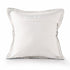 20" X 20" Light Blue And Ivory Polyester Plaid Zippered Pillow