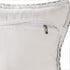 20" X 20" Light Gray And Ivory Polyester Plaid Zippered Pillow