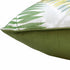 20" X 20" Green And Yellow Polyester Floral Zippered Pillow
