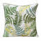 20" X 20" Green And Yellow Polyester Floral Zippered Pillow
