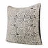 30" X 30" White And Blue 100% Cotton Geometric Zippered Pillow