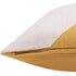 24" X 24" Yellow And Ivory 100% Cotton Abstract Zippered Pillow