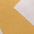 24" X 24" Yellow And Ivory 100% Cotton Abstract Zippered Pillow