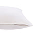 20" X 20" Ivory 100% Cotton Zippered Pillow