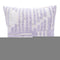 22" Purple and White Geometric Cotton Throw Pillow With Texture