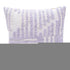 22" Purple and White Geometric Cotton Throw Pillow With Texture