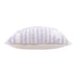22" Purple and White Geometric Cotton Throw Pillow With Texture
