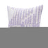 22" Purple and White Geometric Cotton Throw Pillow With Texture