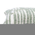 22" Sage Green and White Geometric Cotton Throw Pillow