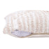 22" Beige and White Geometric Cotton Throw Pillow With Texture