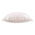 22" Beige and White Geometric Cotton Throw Pillow With Texture