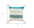 20" Turquoise Throw Pillow