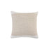 20" Ivory And Natural Cotton Geometric Throw Pillow