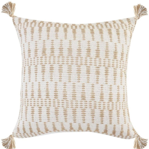 20" Ivory Throw Pillow