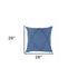 26" X 26" Cobalt Blue 100% Cotton Zippered Pillow