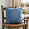 26" X 26" Cobalt Blue 100% Cotton Zippered Pillow