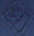 20" Navy Blue And Dark Blue Cotton Geometric Throw Pillow