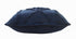 20" Navy Blue And Dark Blue Cotton Geometric Throw Pillow
