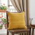 20" Yellow and Beige Throw Pillow
