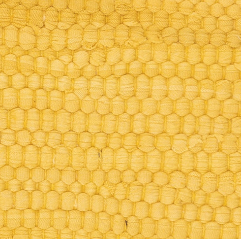 20" Yellow and Beige Throw Pillow