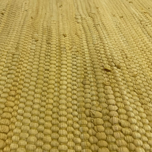 20" Yellow and Beige Throw Pillow