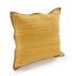 20" Yellow and Beige Throw Pillow