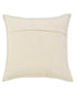 20" X 20" Pastel Green And Cream 100% Cotton Zippered Pillow
