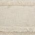 20" Cream Cotton Throw Pillow with Fringe