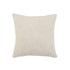 20" Cream Cotton Throw Pillow with Fringe