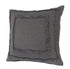 20" Gray Cotton Throw Pillow