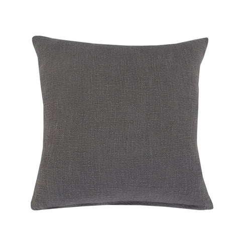 20" Gray Cotton Throw Pillow