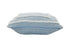 20" Sky Blue And White Geometric Cotton Throw Pillow with Texture