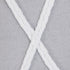20" X 20" Light Gray And White 100% Cotton Coastal Zippered Pillow