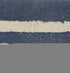20" X 20" Dusty Blue And White 100% Cotton Striped Zippered Pillow