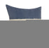 20" X 20" Dusty Blue And White 100% Cotton Striped Zippered Pillow