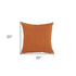 20" Orange And Dark Orange Diamond Cotton Throw Pillow