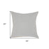 20" Gray Cotton Throw Pillow