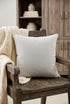 20" Gray Cotton Throw Pillow