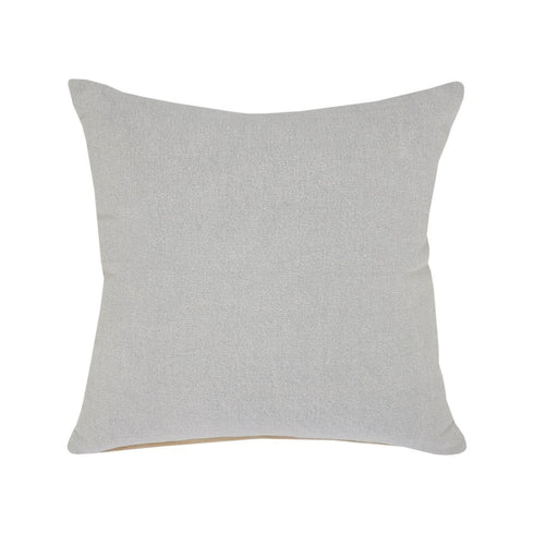 20" Gray Cotton Throw Pillow
