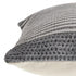 20" X 20" Gray And Ivory 100% Cotton Striped Zippered Pillow