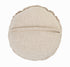 20" X 20" Beige Round Cotton Throw Pillow