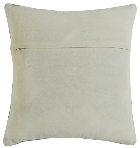 20" X 20" Gray Black Yellow And Ivory 100% Cotton Geometric Zippered Pillow