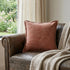 24" Terra Cotta Throw Pillow