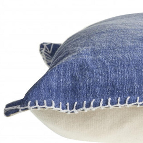 24" Blue Throw Pillow