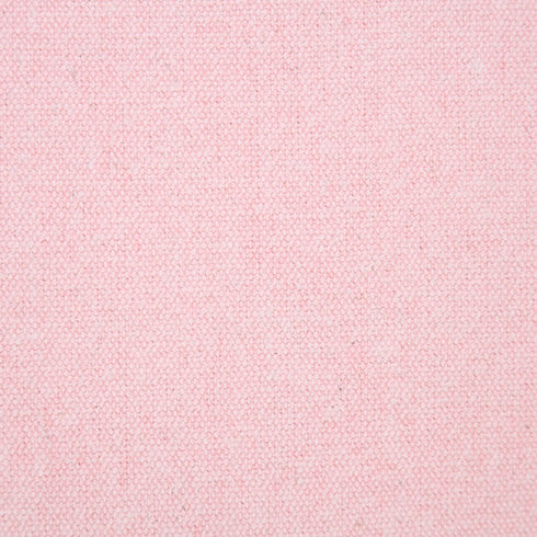20" Light Pink Cotton Throw Pillow With Embroidered Edges