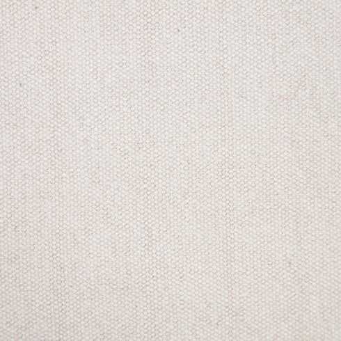 20" X 20" Beige 100% Cotton Zippered Pillow