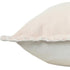 20" X 20" Beige 100% Cotton Zippered Pillow